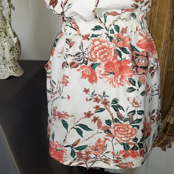 Stylehouse Off the Shoulder Floral Mini Dress w/ pockets Size Small - Picture 14 of 15